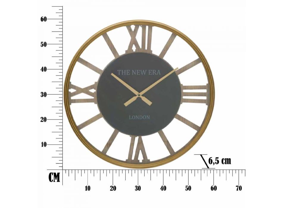 Kulaté nástěnné hodiny o průměru 60 cm v provedení MDF - Krizia Viadurini