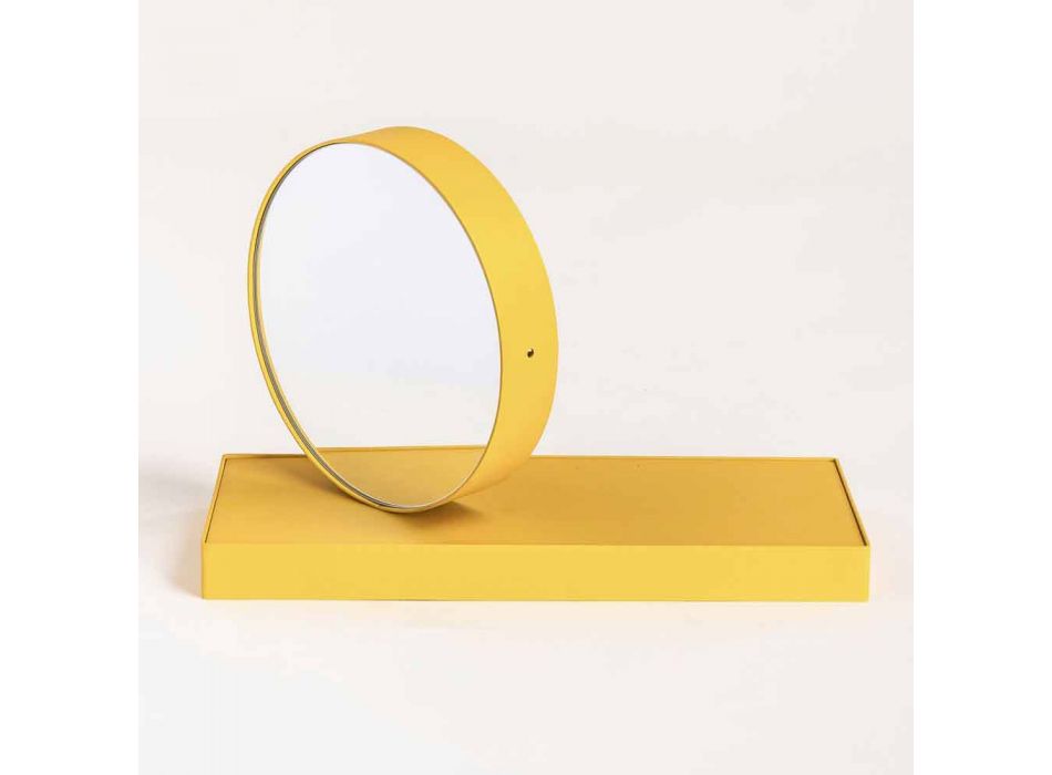 Otočné stolní hodiny s ocelovým zrcadlem vyrobené v Itálii - Meritorious Viadurini