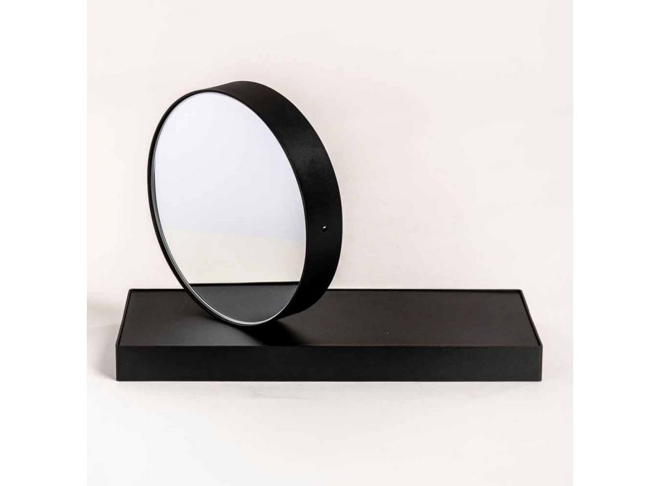 Otočné stolní hodiny s ocelovým zrcadlem vyrobené v Itálii - Meritorious Viadurini