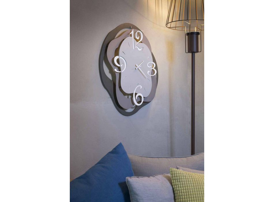 Moderní design železné nástěnné hodiny vyrobené v Itálii - Gertrude Viadurini