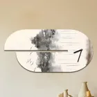 Dřevěné hodiny s potiskem volavky Made in Italy - Palau Viadurini