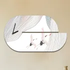 Dřevěné hodiny s potiskem volavky Made in Italy - Palau Viadurini