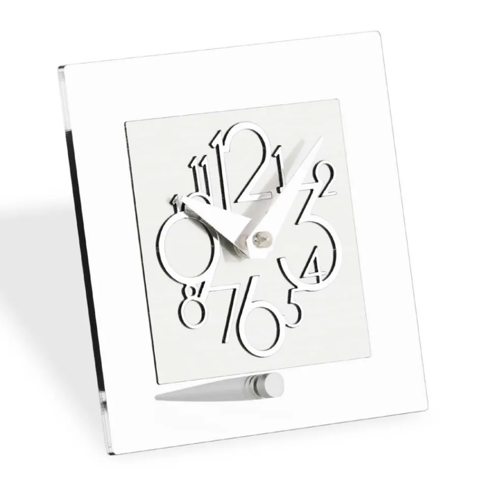 Hodiny v průhledném metakrylátu a chromatické detaily Made in Italy - Hilly Viadurini