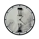 Hodiny vyrobené ze železa se 3 ručičkami Made in Italy - Star Viadurini