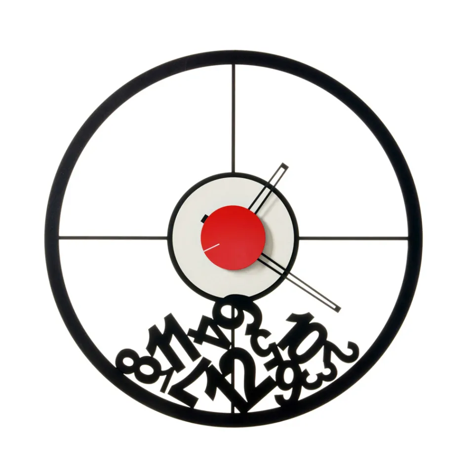 Hodiny vyrobené ze železa s padlými čísly Made in Italy - Beran Viadurini