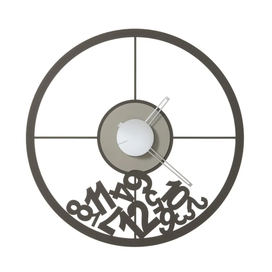 Hodiny vyrobené ze železa s padlými čísly Made in Italy - Beran Viadurini