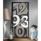 Hodiny vyrobené ze železa s velkými čísly Made in Italy - Aquarium Viadurini