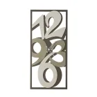 Hodiny vyrobené ze železa s velkými čísly Made in Italy - Aquarium Viadurini