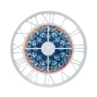 Hodiny vyrobené ze železa ve 3 různých povrchových úpravách Made in Italy - Pšenice Viadurini