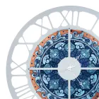 Hodiny vyrobené ze železa ve 3 různých povrchových úpravách Made in Italy - Pšenice Viadurini