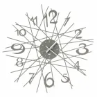 Kulaté železné designové nástěnné hodiny vyrobené v Itálii - Kombo Viadurini