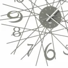 Kulaté železné designové nástěnné hodiny vyrobené v Itálii - Kombo Viadurini