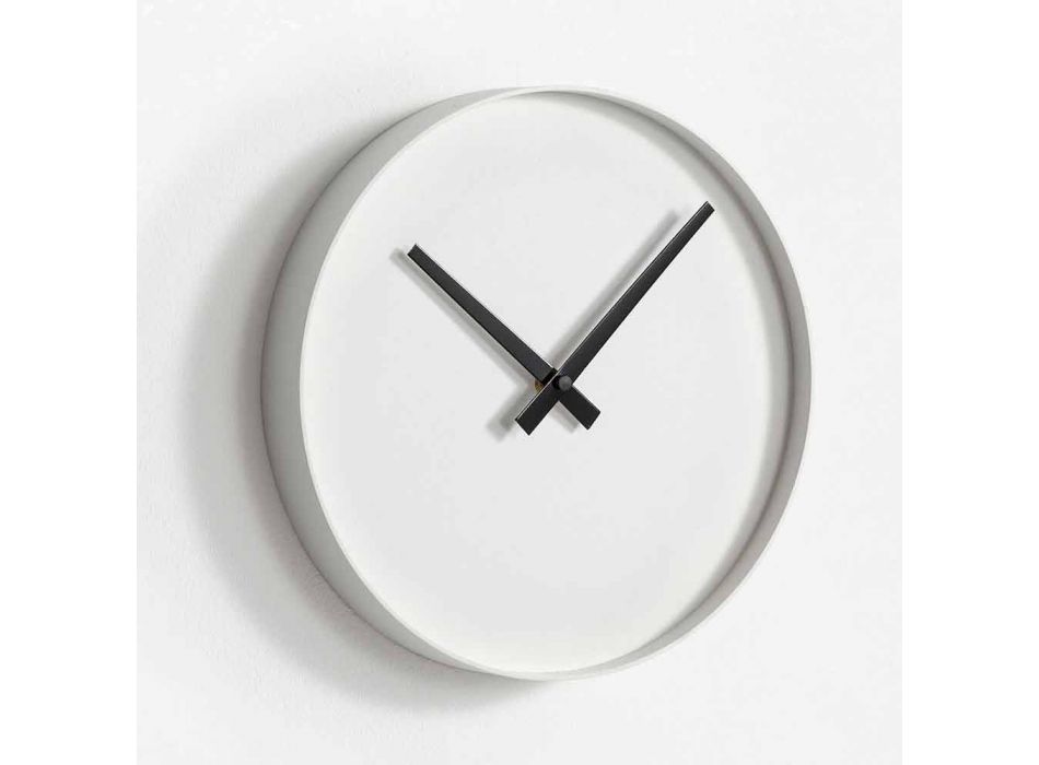 Kulaté designové nástěnné hodiny z matně lakovaného kovu - Orogio Viadurini