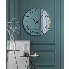 Kulaté nástěnné hodiny ze zrcadlového křišťálu Made in Italy - Gear Viadurini