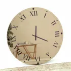 Kulaté nástěnné hodiny ze zrcadlového křišťálu Made in Italy - Gear Viadurini