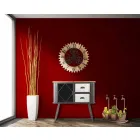 Moderní designové kulaté nástěnné hodiny ze železa a MDF - Gitta Viadurini