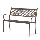 Stohovatelné venkovní lavice z pozinkované oceli Made in Italy - Celia Viadurini