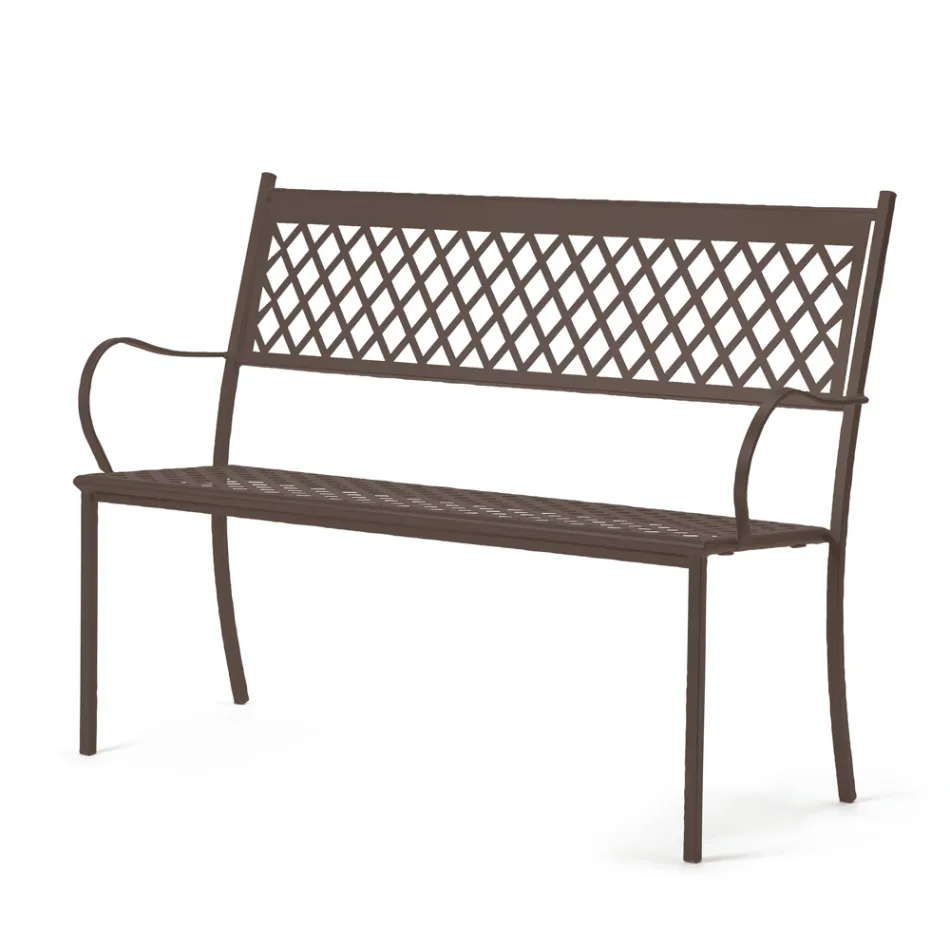 Stohovatelné venkovní lavice z pozinkované oceli Made in Italy - Celia Viadurini