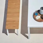 Varaschin Systémová venkovní lavička v designu lakovaného hliníku Viadurini