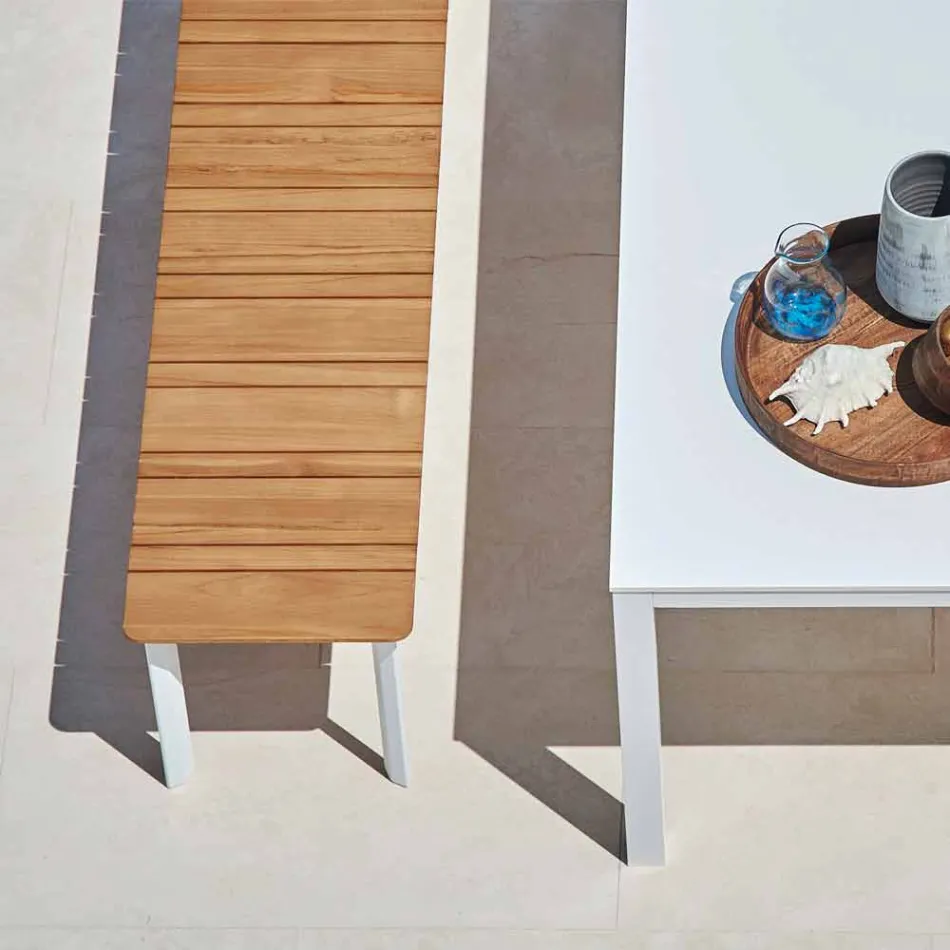 Varaschin Systémová venkovní lavička v designu lakovaného hliníku Viadurini