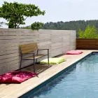 Zahradní lavice se strukturou z antracitového hliníku, Homemotion - Isotta Viadurini