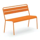 Stohovatelná zahradní lavička s galvanizovanou ocelovou konstrukcí Made in Italy - Ralph Viadurini