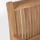 Designová zahradní lavice z akáciového dřeva pro venkovní 2 nebo 3 místa - Roxen Viadurini