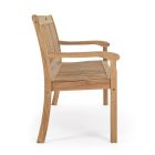 Designová zahradní lavice z akáciového dřeva pro venkovní 2 nebo 3 místa - Roxen Viadurini