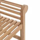 Rustikální zahradní lavička z teakového dřeva - Simonia Viadurini