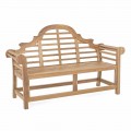 Rustikální zahradní lavička z teakového dřeva - Simonia