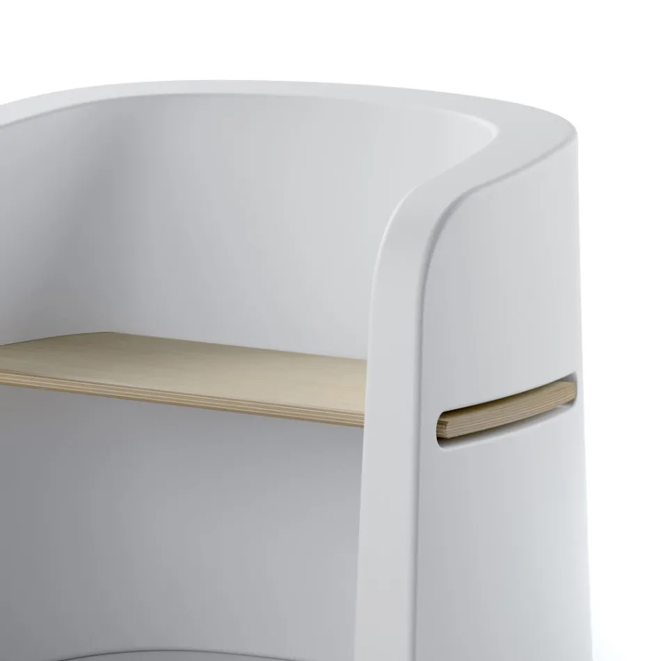 Zahradní lavice z polyetylenového a březového dřeva Made in Italy - Talula Viadurini