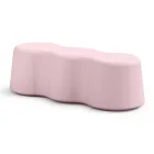 Vlnitá vnitřní lavice z barevného polyetylenu Made in Italy - Marion Viadurini