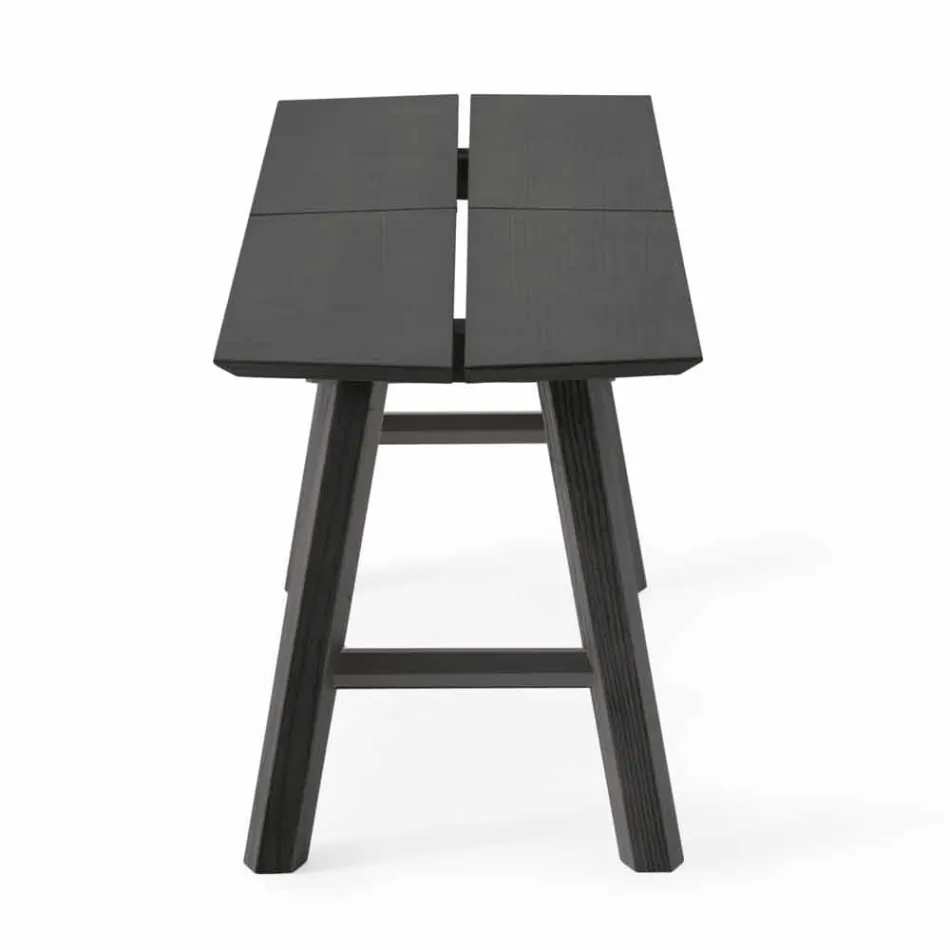 Moderní designová lavička z jasanového dřeva s dýhovaným sedadlem - Andria Viadurini