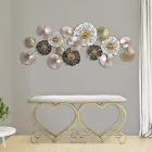 Lavička ve zlaté žehličce s polstrováním sedáku a potahem z látky - Alchimia Viadurini