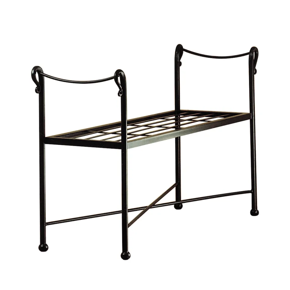 Trubková železná lavice v různých povrchových úpravách Made in Italy - Praha Viadurini