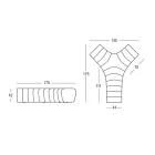Světelná zahradní lavice z polyetylenu s LED Made in Italy - Galatea Viadurini