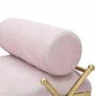 Moderní designová obdélníková lavice ze železa, MDF a textilie - Harding Viadurini