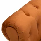 Moderní designová obdélníková lavice ze dřeva a látky - Theodore Viadurini