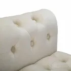 Moderní designová obdélníková lavice ze dřeva a látky - Theodore Viadurini