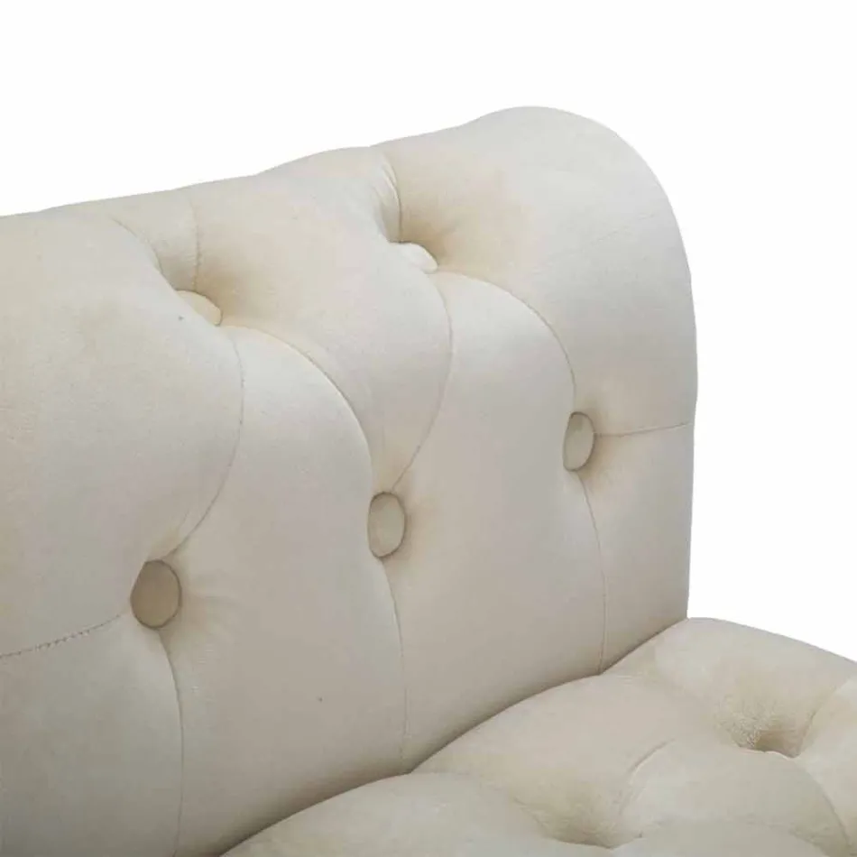 Moderní designová obdélníková lavice ze dřeva a látky - Theodore Viadurini