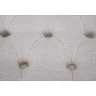 Shabby Chic Lavice ze dřeva se sedadlem z prošívané textilie - Rocchetta Viadurini