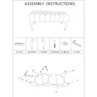 Shabby Chic Lavice ze dřeva se sedadlem z prošívané textilie - Rocchetta Viadurini