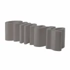 Barevné designové lavičky Slide Love made in Italy Viadurini