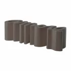 Barevné designové lavičky Slide Love made in Italy Viadurini