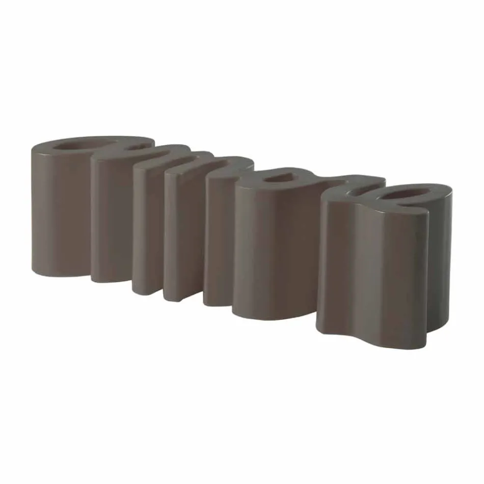 Barevné designové lavičky Slide Love made in Italy Viadurini