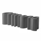 Barevné designové lavičky Slide Love made in Italy Viadurini