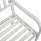 Venkovní lavička z kovu s výsuvným stolkem - Graffetta Viadurini