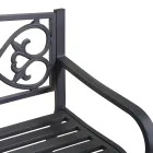 Zahradní lavička z kovu s různými povrchovými úpravami - sešívačka Viadurini