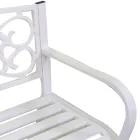 Zahradní lavička z kovu s různými povrchovými úpravami - sešívačka Viadurini