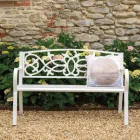 Zahradní lavička z kovu s různými povrchovými úpravami - sešívačka Viadurini
